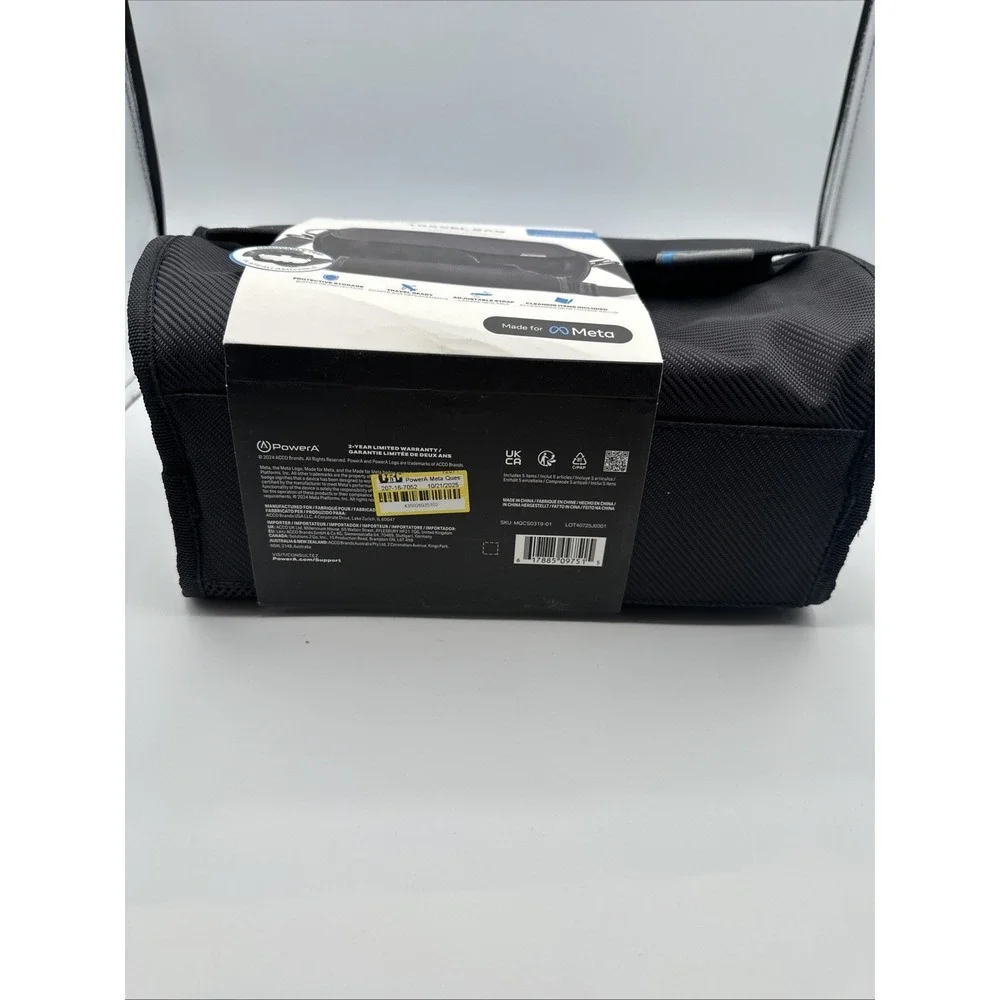 PowerA Meta Quest Carrying Case with Cleaning Accessories: Fits Meta Quest 3,‎